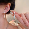 Alloy Drop Shape Electroplated Women's Silver Earrings