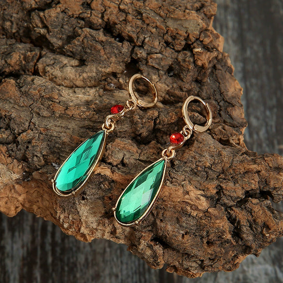Alloy Drop Shape Fashion Mobile Castle Animation Peripheral Earrings Electroplated