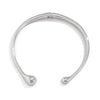 Alloy Drop Shape Minimalist Metal Spring Open Collar Ring Choker