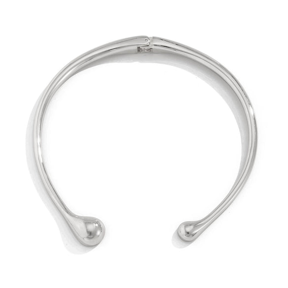 Alloy Drop Shape Minimalist Metal Spring Open Collar Ring Choker