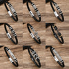 Alloy Dumbbell Geometric Leather Woven Polishing Unisex Men's Bracelet Jewelry Fashion