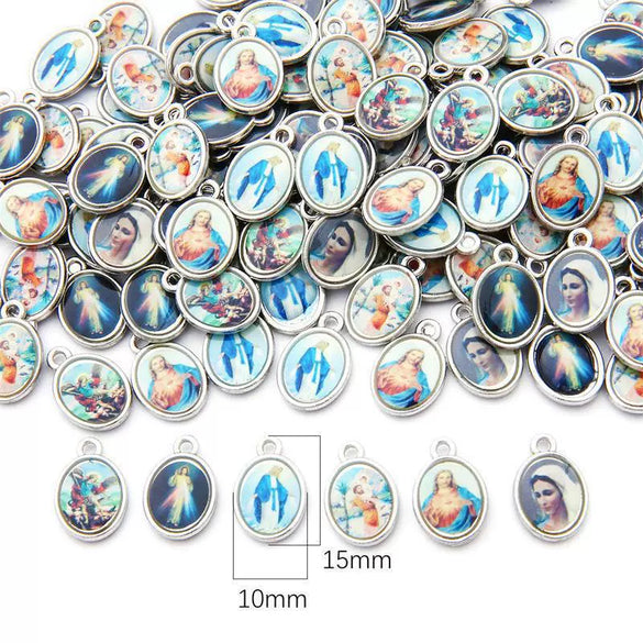 Alloy Electroplated Ancient Silver Handmade Diy Retro Pendant For Earrings And Necklace Making Materials