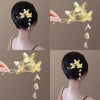 Alloy Electroplated Animal Pattern Hairpin Butterfly Petals Fringed Hair Accessories