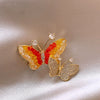 Alloy Electroplated Animal Style Butterfly Brooch For Women