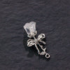 Alloy Electroplated Beaded Butterfly Love Rose Style Bracelet Necklace Accessories Diy Handmade