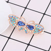 Alloy Electroplated Butterfly Rhinestone Crystal Women's Top Clip Hairpin