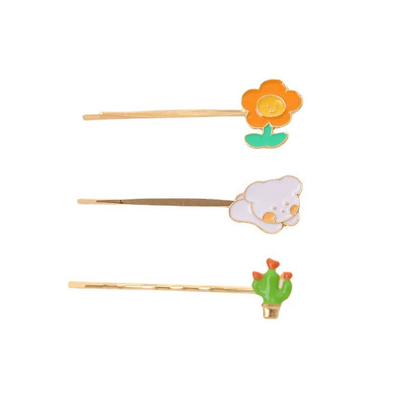 Alloy Electroplated Cartoon Animals Women's Word Clip Hairpin Hair Accessories
