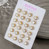 Alloy Electroplated Casual Style Sixclaw Single Zircon Earrings For Women