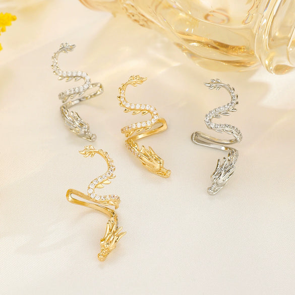 Alloy Electroplated Dragonshaped Zodiac Unisex Earring