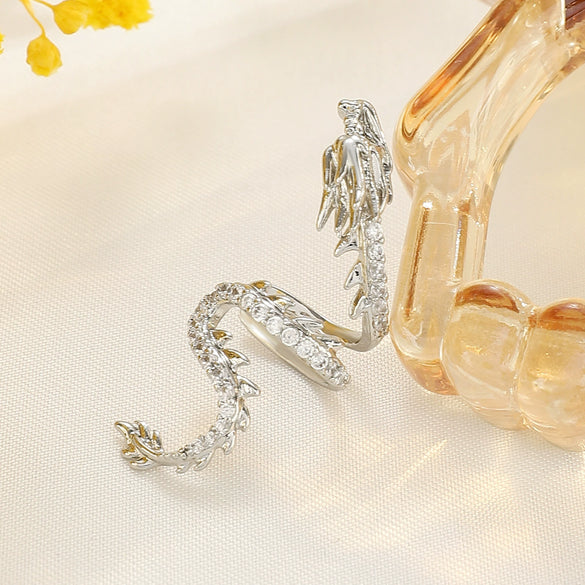 Alloy Electroplated Dragonshaped Zodiac Unisex Earring