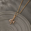 Alloy Electroplated Elegant Animal Zodiac Small Fish Microinlaid Zircon Necklace Pendant
