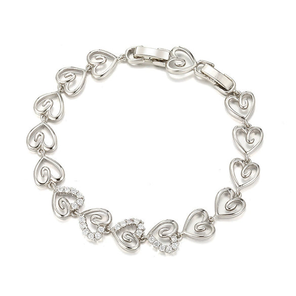 Alloy Electroplated Elegant Love Bracelet For Women