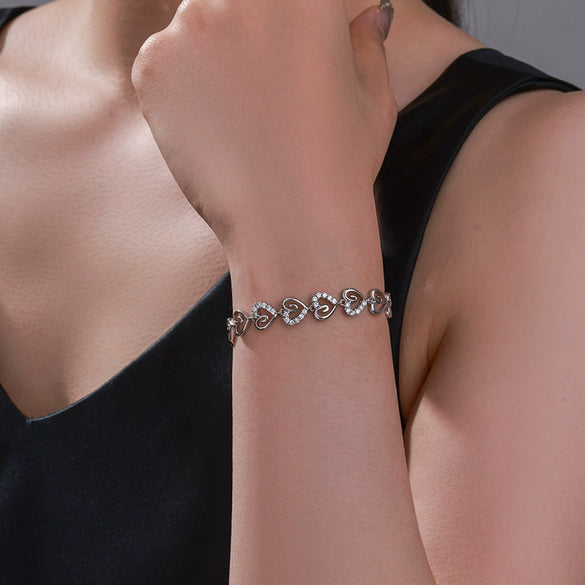 Alloy Electroplated Elegant Love Bracelet For Women