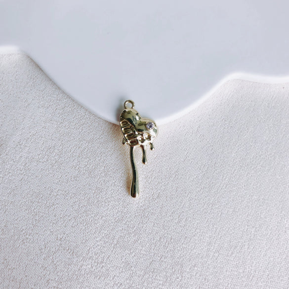 Alloy Electroplated Fresh Asymmetric Onepiece Lollipop Branch Earrings Jewelry Accessories