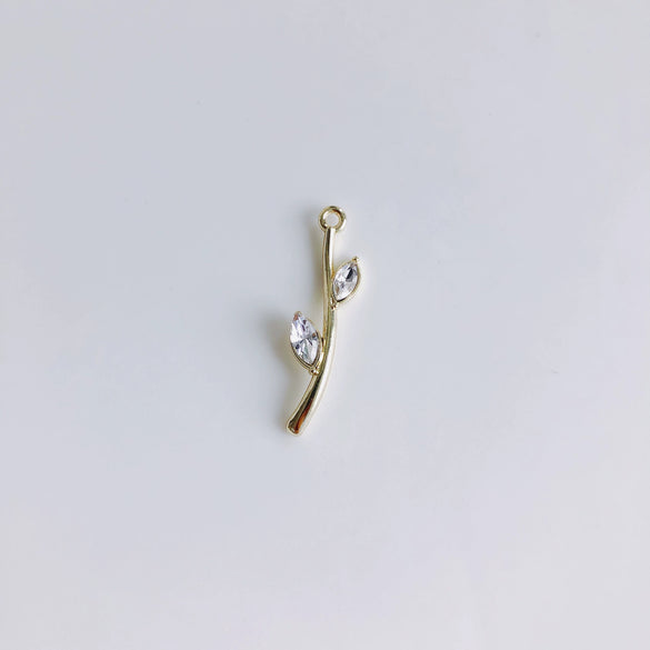 Alloy Electroplated Fresh Asymmetric Onepiece Lollipop Branch Earrings Jewelry Accessories