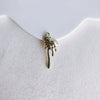Alloy Electroplated Fresh Asymmetric Onepiece Lollipop Branch Earrings Jewelry Accessories