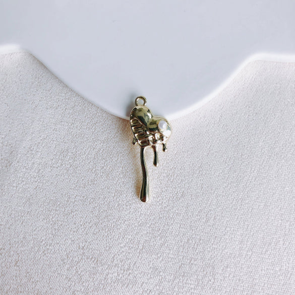 Alloy Electroplated Fresh Asymmetric Onepiece Lollipop Branch Earrings Jewelry Accessories
