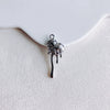 Alloy Electroplated Fresh Asymmetric Onepiece Lollipop Branch Earrings Jewelry Accessories