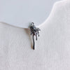 Alloy Electroplated Fresh Asymmetric Onepiece Lollipop Branch Earrings Jewelry Accessories