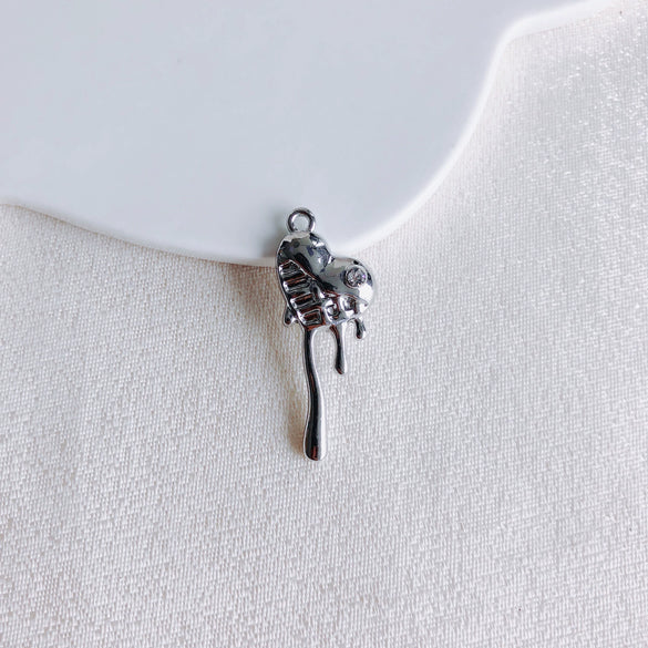 Alloy Electroplated Fresh Asymmetric Onepiece Lollipop Branch Earrings Jewelry Accessories