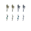 Alloy Electroplated Fresh Asymmetric Onepiece Lollipop Branch Earrings Jewelry Accessories