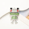 Alloy Electroplated Frog Shaped Diamond Jewelry Accessories For Female