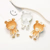 Alloy Electroplated Frog Shaped Diamond Jewelry Accessories For Female
