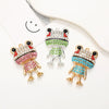 Alloy Electroplated Frog Shaped Diamond Jewelry Accessories For Female
