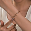 Alloy Electroplated Geometric Bracelet Fashion Retro Style Jewelry For Women