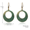 Alloy Electroplated Geometric Heart Earrings
