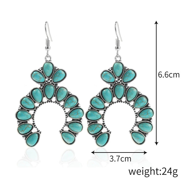 Alloy Electroplated Geometric Heart Earrings
