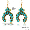 Alloy Electroplated Geometric Heart Earrings