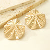 Alloy Electroplated Geometric Leaf Punk Style Women's Earrings