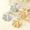 Alloy Electroplated Geometric Leaf Punk Style Women's Earrings