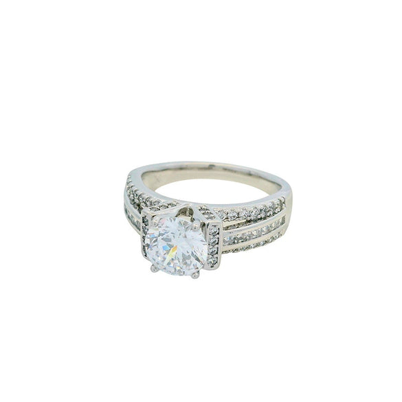 Alloy Electroplated Geometric Ring For Women Light Luxury Style