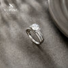 Alloy Electroplated Geometric Ring For Women Light Luxury Style