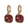 Alloy Electroplated Geometric Square Light Luxury Women's Ear Buckle Earrings