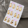 Alloy Electroplated Geometric Square Women's Earrings