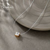 Alloy Electroplated Geometric Square Zircon Women's Necklace