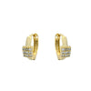 Alloy Electroplated Geometric Style Micropaved Zircon Women's Earrings Wholesale