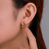 Alloy Electroplated Geometric Style Simple Earrings For Women