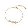 Alloy Electroplated Geometric Triangle Bracelet For Women