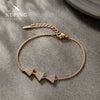 Alloy Electroplated Geometric Triangle Bracelet For Women
