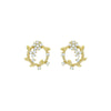Alloy Electroplated Geometric Women's Earrings With Microinlaid Zircon Simple Design