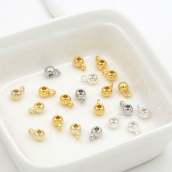 Alloy Electroplated Hanging Ball Pendant Diy Accessories For Earrings Bracelet