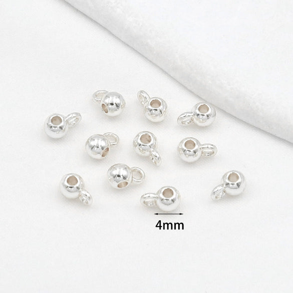 Alloy Electroplated Hanging Ball Pendant Diy Accessories For Earrings Bracelet
