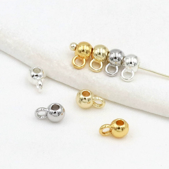 Alloy Electroplated Hanging Ball Pendant Diy Accessories For Earrings Bracelet
