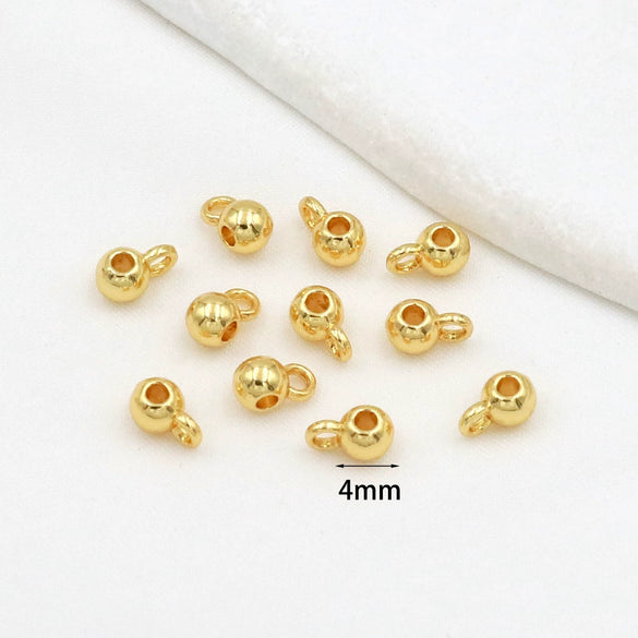 Alloy Electroplated Hanging Ball Pendant Diy Accessories For Earrings Bracelet