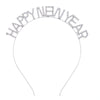 Alloy Electroplated Happy New Year Letter Headband For Women