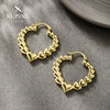 Alloy Electroplated Heart Earrings For Women Personalized Highend Niche Design